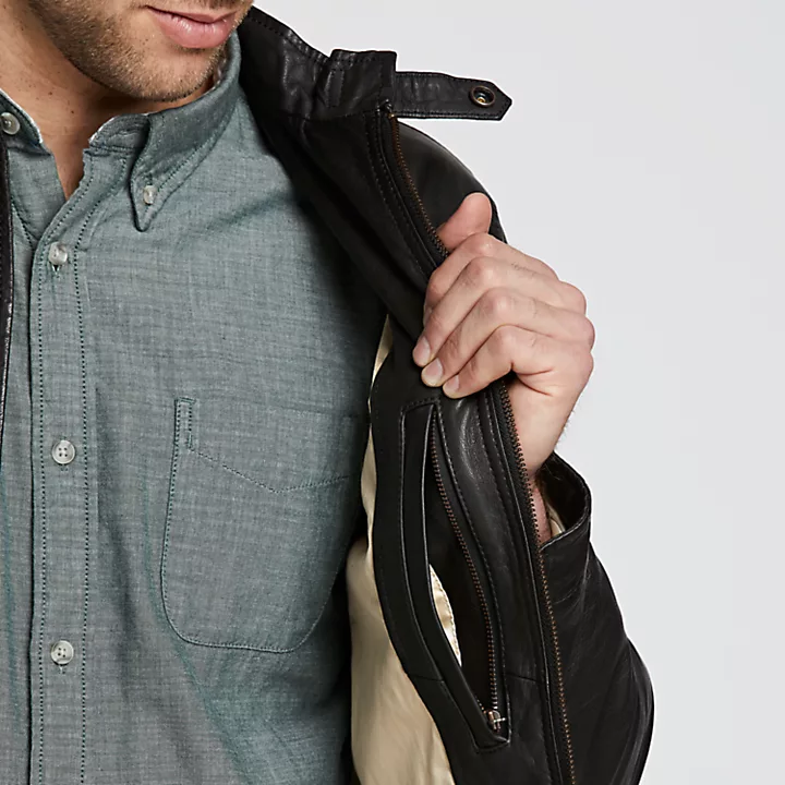 timberland kinsman leather jacket